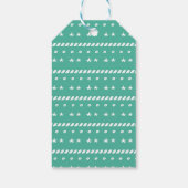 Weihnachts-Weihnachtsbaum-Feiertag der Jahreszeit Geschenkanhänger (Rückseite)