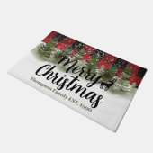 Weihnachts-Weihnachtsbaum Fußmatte (Schrägansicht)