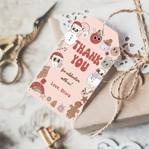 Weihnachts-Weihnachtsbaum Hippie Geburtstagsgesche Geschenkanhänger