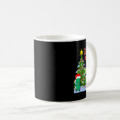 Weihnachts-Weihnachtsbaum Lichter Spaß Pickle Gesc Kaffeetasse (VorderseiteRechts)