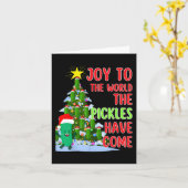 Weihnachts-Weihnachtsbaum Lichter Spaß Pickle Gesc Karte (Gelbe Blume)