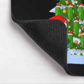 Weihnachts-Weihnachtsbaum Lichter Spaß Pickle Gesc Mousepad (Ecke)