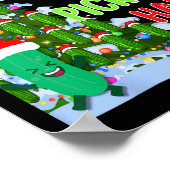 Weihnachts-Weihnachtsbaum Lichter Spaß Pickle Gesc Poster (Ecke)