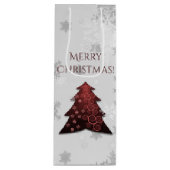 Weihnachts-Weihnachtsbaum Weinbeutel Geschenktüte Für Weinflaschen (Vorderseite)