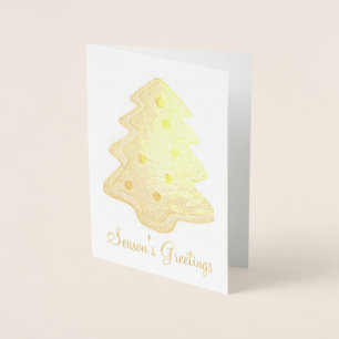 Weihnachts-Weihnachtsbaum Zucker-Cookie der Jahres Folienkarte