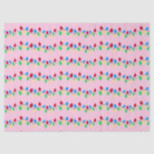 Weihnachts-Weihnachtsbäume auf Rosa Seidenpapier (Vorderseite)