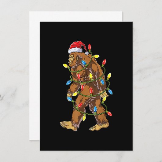 Weihnachts-Weihnachtsbäume Lichter Weihnachten Wei Einladung (Vorne/Hinten)