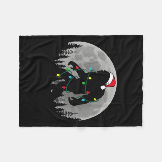 Weihnachts-Weihnachtsbäume Lichter Weihnachten Wei Fleecedecke (Vorderseite (Horizontal))