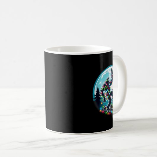 Weihnachts-Weihnachtsbäume Lichter Weihnachten Wei Kaffeetasse (VorderseiteRechts)