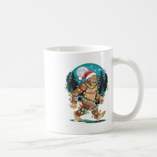 Weihnachts-Weihnachtsbäume Lichter Weihnachten Wei Kaffeetasse (Rechts)