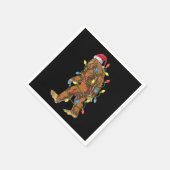 Weihnachts-Weihnachtsbäume Lichter Weihnachten Wei Serviette (Ecke)