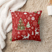 Weihnachts Weihnachtsbäume Schneeflocke Kissen (Decke)