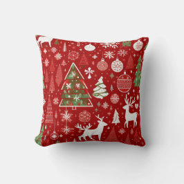 Weihnachts Weihnachtsbäume Schneeflocke Kissen