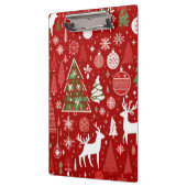 Weihnachts Weihnachtsbäume Schneeflocke Klemmbrett (Links)