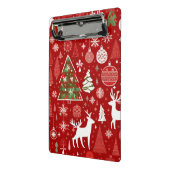 Weihnachts Weihnachtsbäume Schneeflocke Mini Klemmbrett (Gewinkelt2)