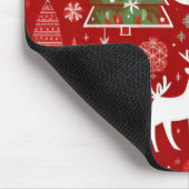 Weihnachts Weihnachtsbäume Schneeflocke Mousepad (Ecke)