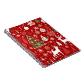 Weihnachts Weihnachtsbäume Schneeflocke Notizblock (Rechte Seite)