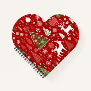 Weihnachts Weihnachtsbäume Schneeflocke Notizblock