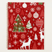 Weihnachts Weihnachtsbäume Schneeflocke Planer (Vorderseite)