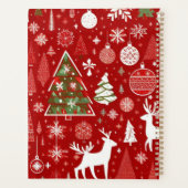 Weihnachts Weihnachtsbäume Schneeflocke Planer (Rückseite)