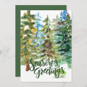 Weihnachts-Weihnachtsbaumkarte der Jahreszeit (Vorne/Hinten)
