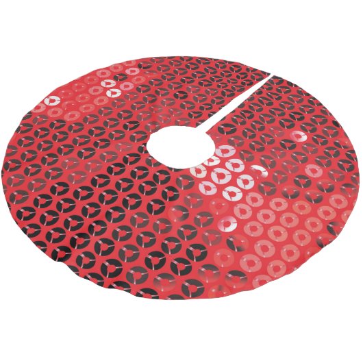 Weihnachts-Weihnachtsbaumrock Polyester Weihnachtsbaumdecke (Schrägansicht)