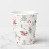 Weihnachts-Weihnachtsbecher Pappbecher (Rückseite)