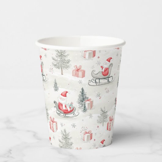 Weihnachts-Weihnachtsbecher Pappbecher (Links)