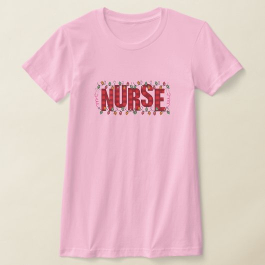 Weihnachts-Weihnachtsbeleuchtung Design T-Shirt (Ablage )