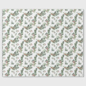 Weihnachts-Weihnachtsblätterturm Geschenkpapier (Flach)