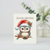 Weihnachts-Weihnachtsbotschaft Feiertagspostkarte (Stehend Vorderseite)