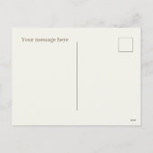 Weihnachts-Weihnachtsbotschaft Feiertagspostkarte (Rückseite)