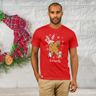 Weihnachts-Weihnachtsbrot Name Letter K Men's T-Shirt