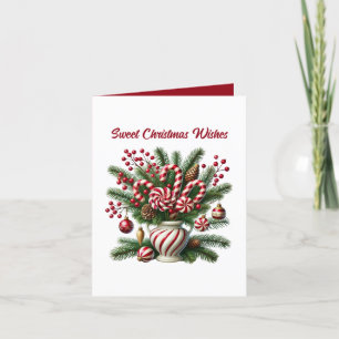 Weihnachts-Weihnachtscreme mit individualisierbare Feiertagskarte