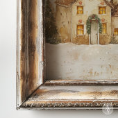 Weihnachts-Weihnachtsdorf Malerei Whimsical Xmas Poster