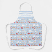 Weihnachts-Weihnachtsdorf und Fun Rentier Schürze (Vorderseite)