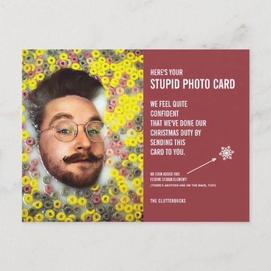 Weihnachts Weihnachtsduft Fotokarte Postkarte (Vorderseite)