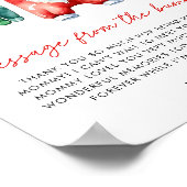 Weihnachts-Weihnachtsduschbotschaft aus der Krise Poster (Ecke)