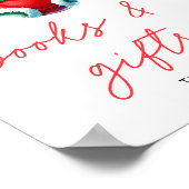 Weihnachts-Weihnachtsduschbücher & Geschenke Poster (Ecke)