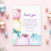 Weihnachts-Weihnachtsdusche Danke, Card Dankeskarte