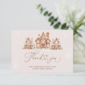 Weihnachts-Weihnachtsdusche Danke Ihrer Karte (Stehend Vorderseite)