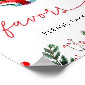 Weihnachts-Weihnachtsdusche Favoriten Schild (Ecke)