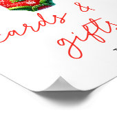Weihnachts-Weihnachtsduschkarten & Geschenke Poster (Ecke)