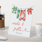 Weihnachts-Weihnachtsduschkarten & Geschenke Sockelschild (In SItu)