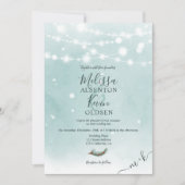 Weihnachts-Weihnachtseis-Bläschen Hochzeit Einladung (Vorderseite)