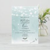 Weihnachts-Weihnachtseis-Bläschen Hochzeit Einladung (Stehend Vorderseite)