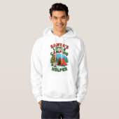 Weihnachts-Weihnachtself-Design des Weihnachtsmann Hoodie (Vorne ganz)