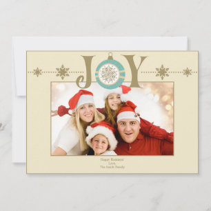 Weihnachts-Weihnachtsfamilienfoto-Karte individuel Feiertagskarte