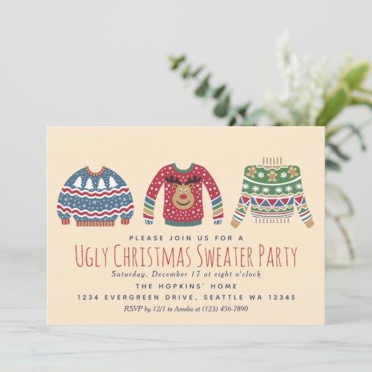 Weihnachts-Weihnachtsfeier (Stehend Vorderseite)