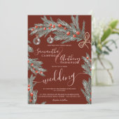 Weihnachts-Weihnachtsfeier am Foto Einladung (Stehend Vorderseite)